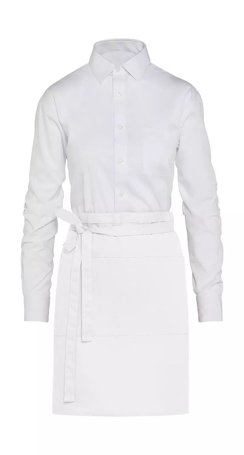 BRUSSELS - Short Bistro Apron with Pocket 