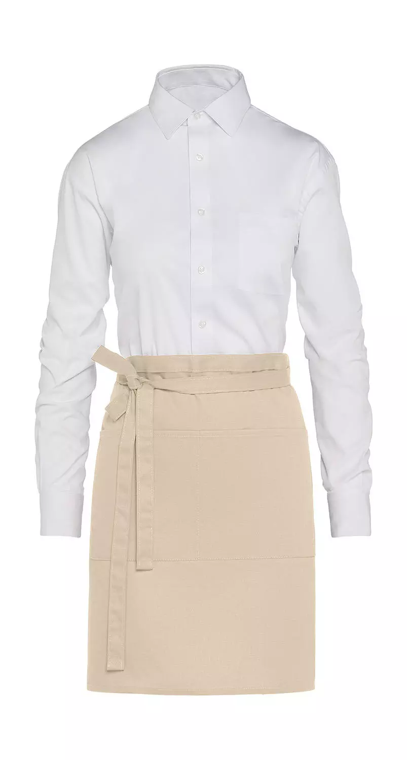 BRUSSELS - Short Bistro Apron with Pocket 