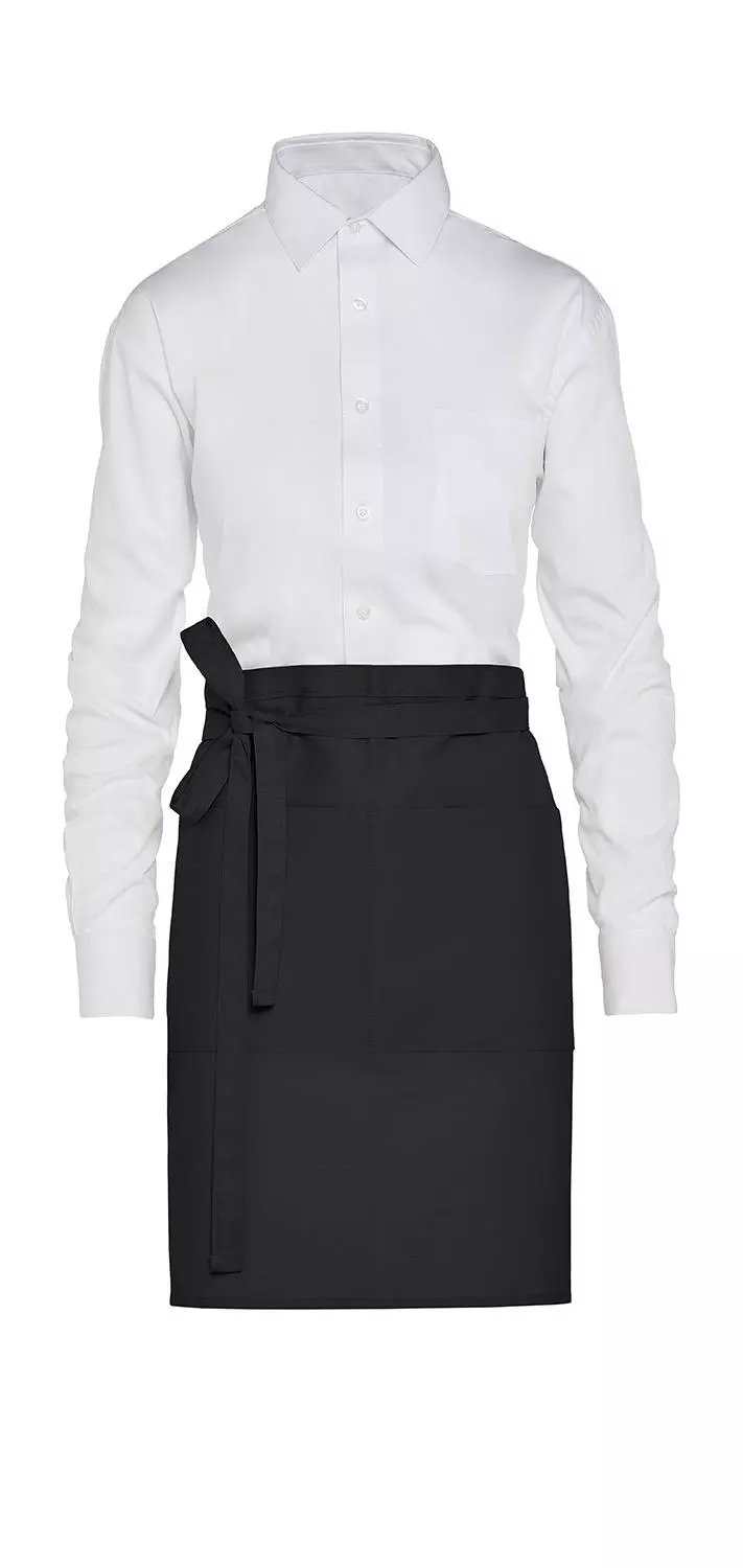 BRUSSELS - Short Recycled Bistro Apron with Pocket