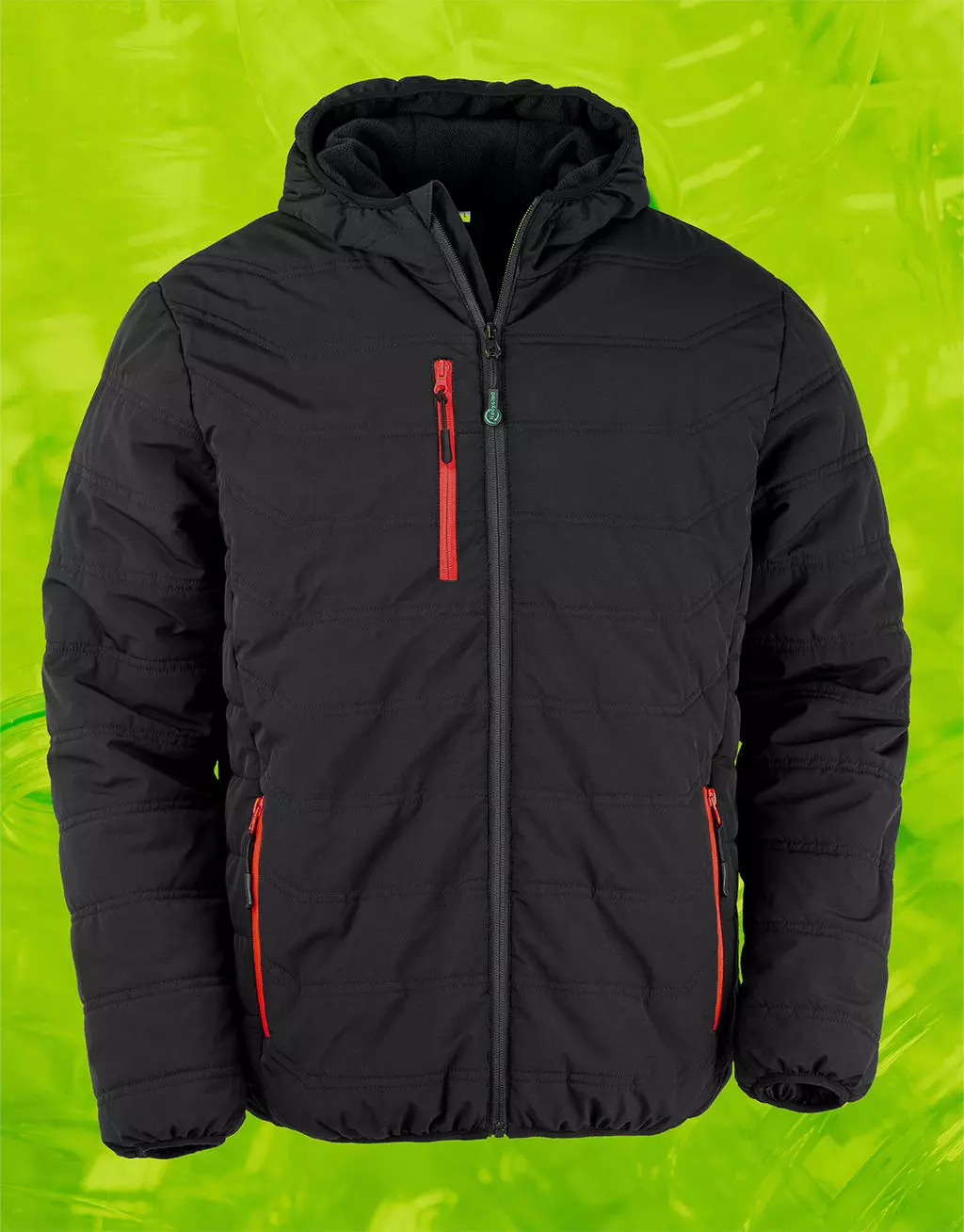 Black Compass Padded Winter Jacket