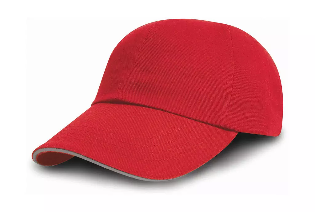 Brushed Cotton Decorator Cap with Sandwich Peak