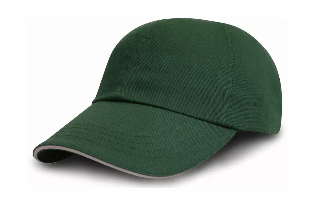 Brushed Cotton Decorator Cap with Sandwich Peak