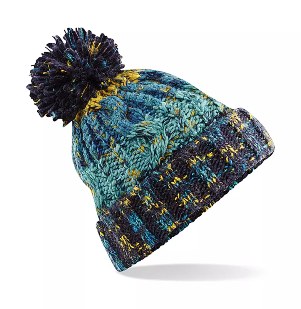 Corkscrew Pom Pom Beanie