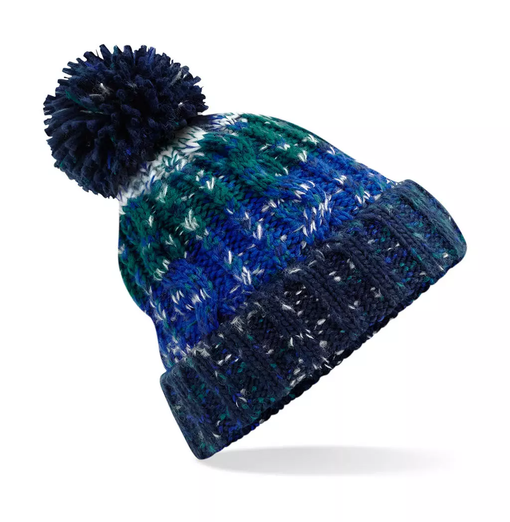 Corkscrew Pom Pom Beanie