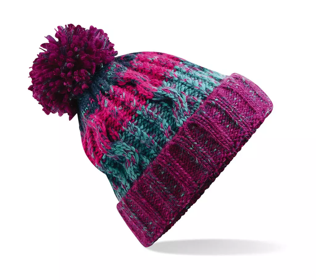 Corkscrew Pom Pom Beanie