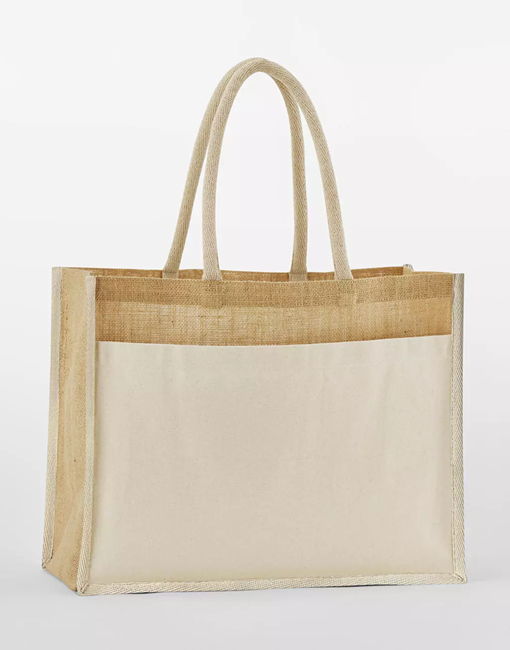 Cotton Pocket Natural Starched Jute Shopper