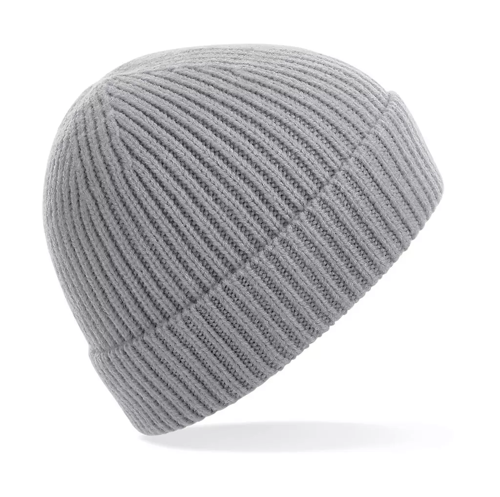 Engineered Knit Ribbed Beanie