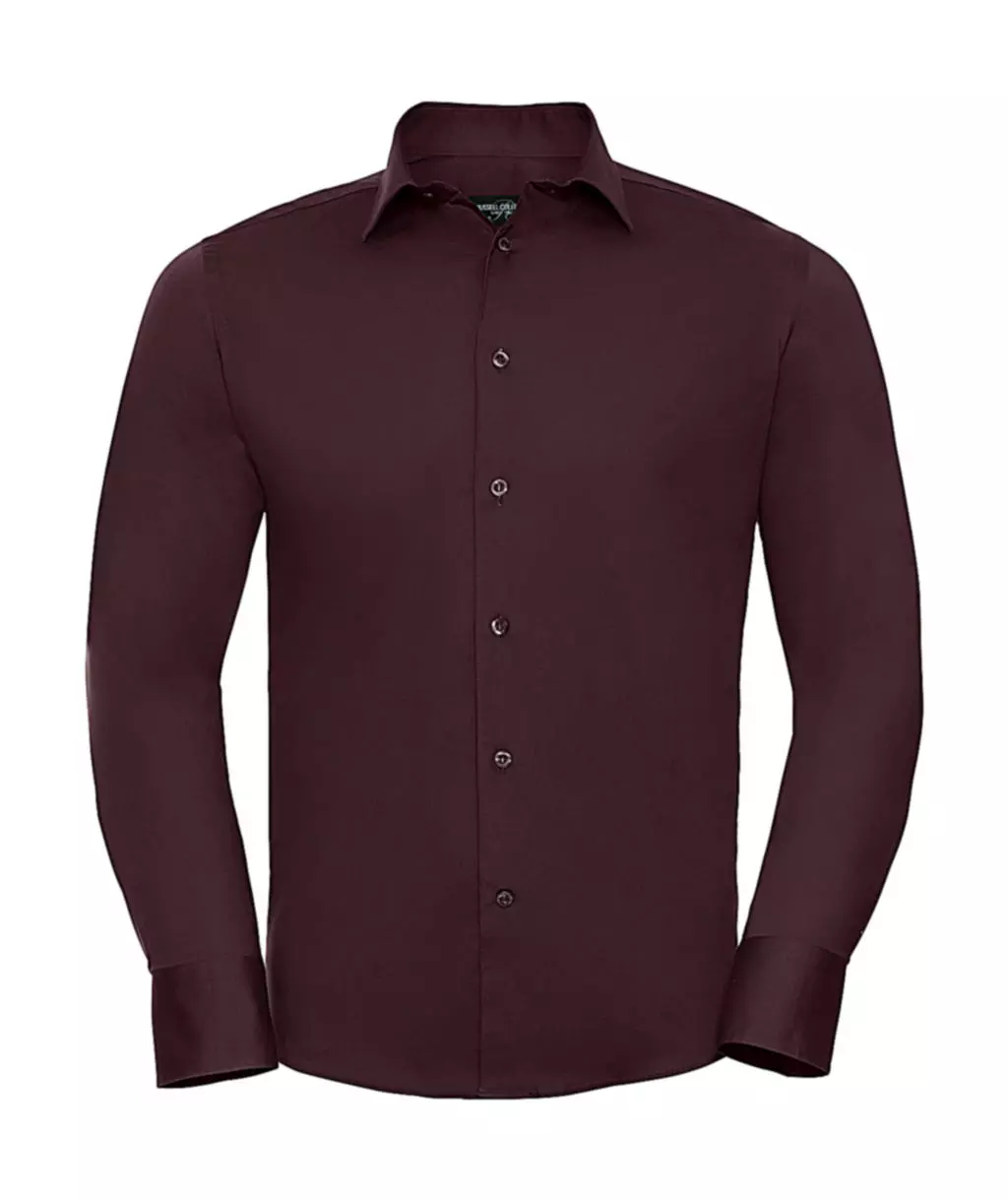 Fitted Long Sleeve Stretch Shirt