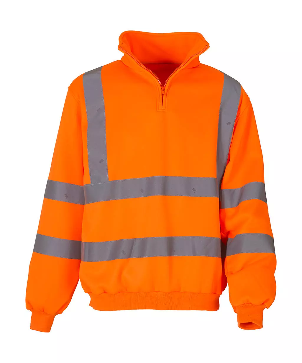 Fluo 1/4 Zip Sweat Shirt