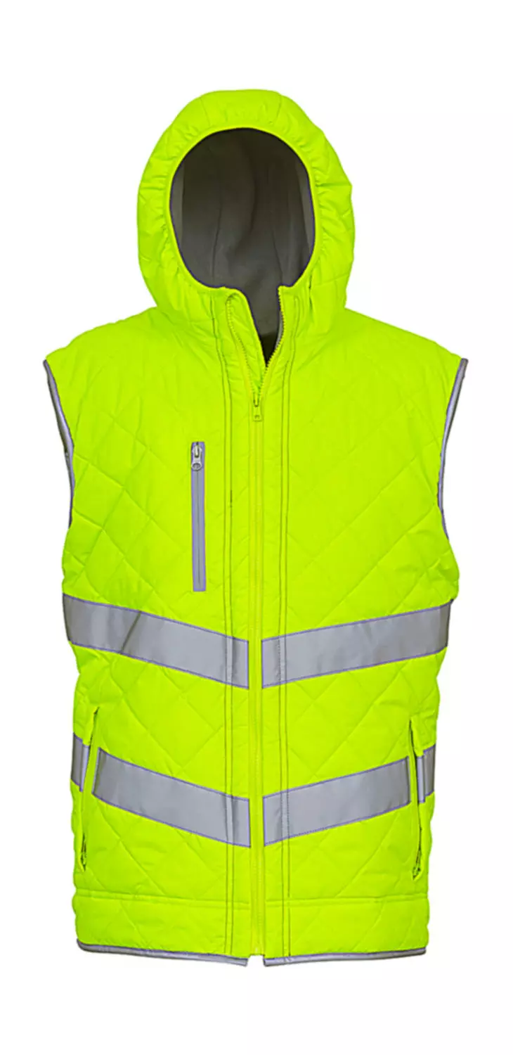 Fluo Kensington Hooded Gilet 