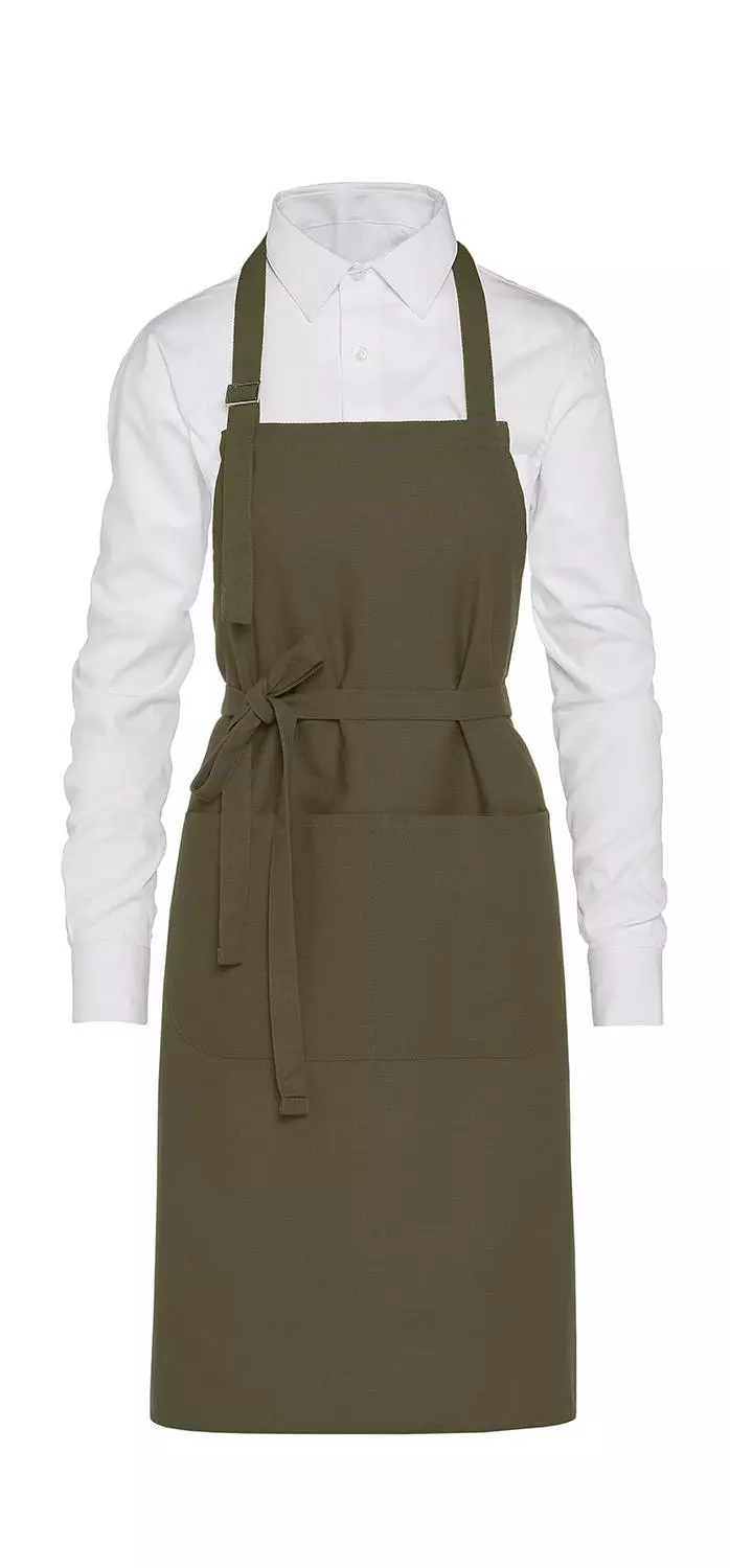 LISBON - Cotton Heavyweight Bib Apron with Pocket