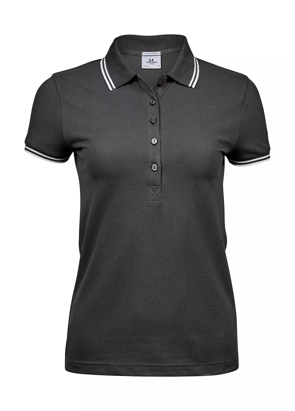 Ladies Luxury Stripe Stretch Polo