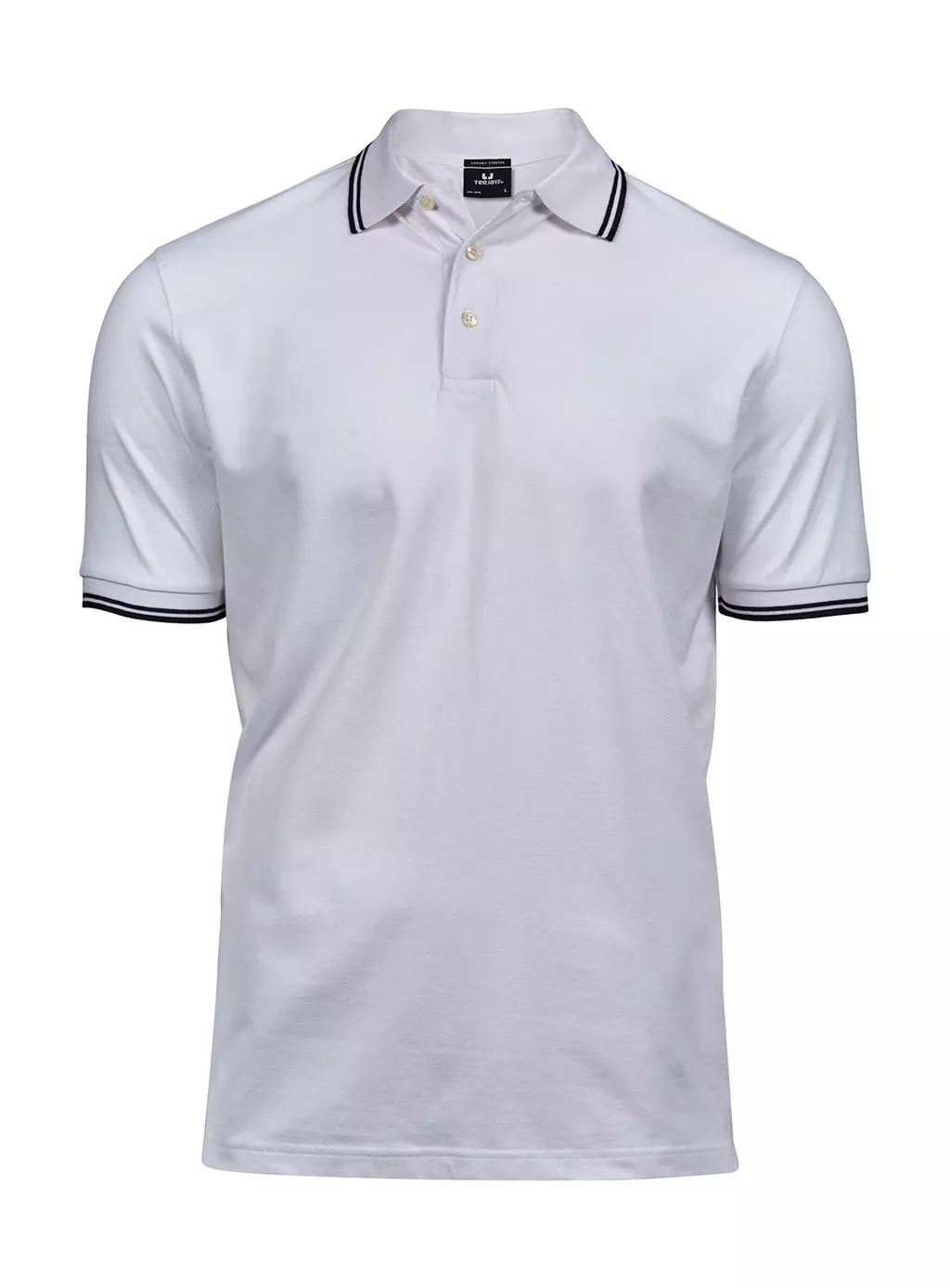 Luxury Stripe Stretch Polo