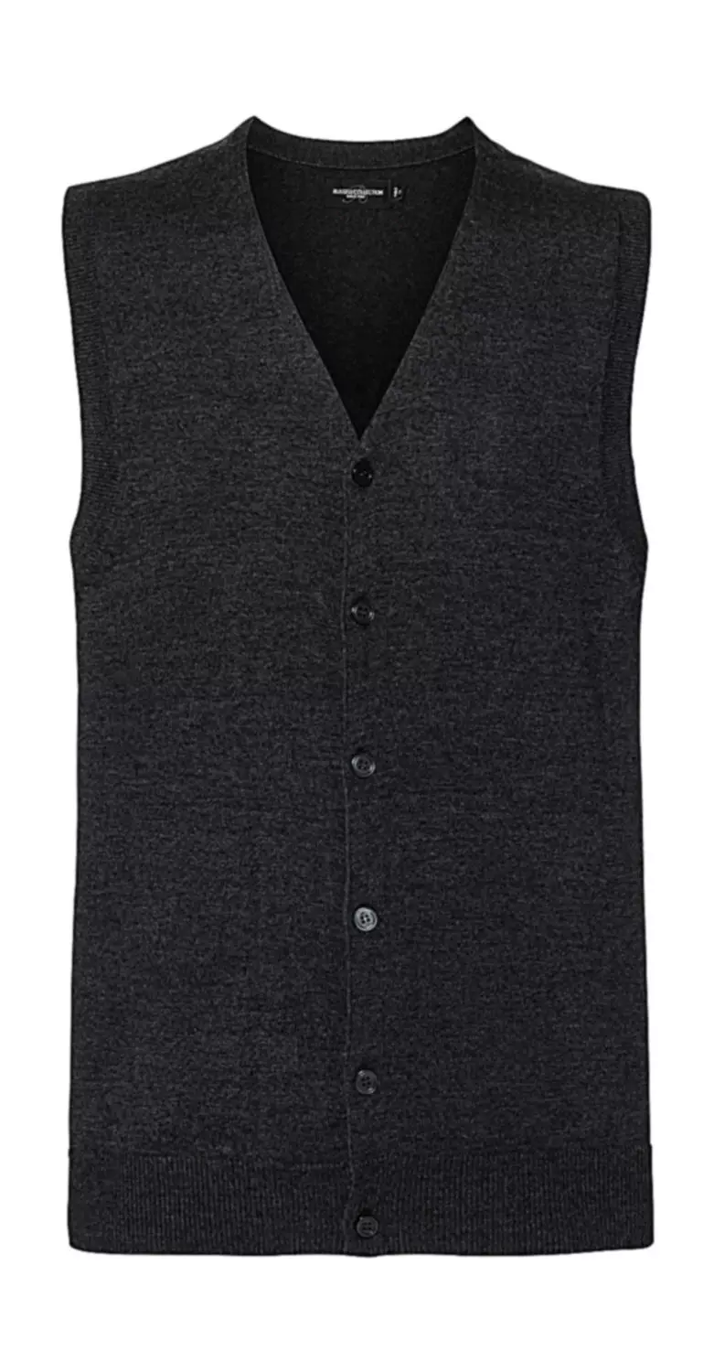 Men's V-Neck Sleeveless Knitted Cardigan