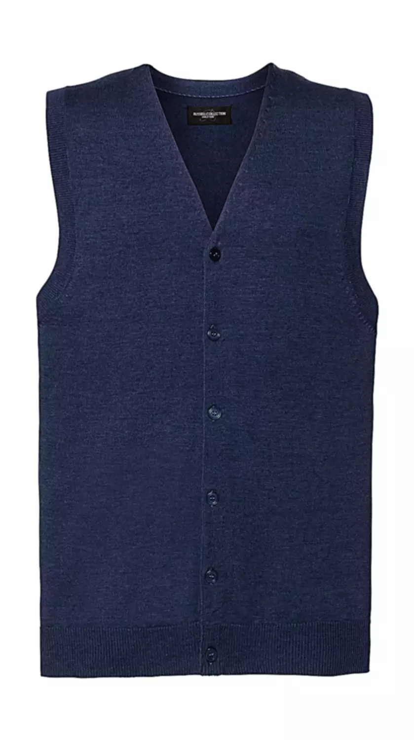 Men's V-Neck Sleeveless Knitted Cardigan