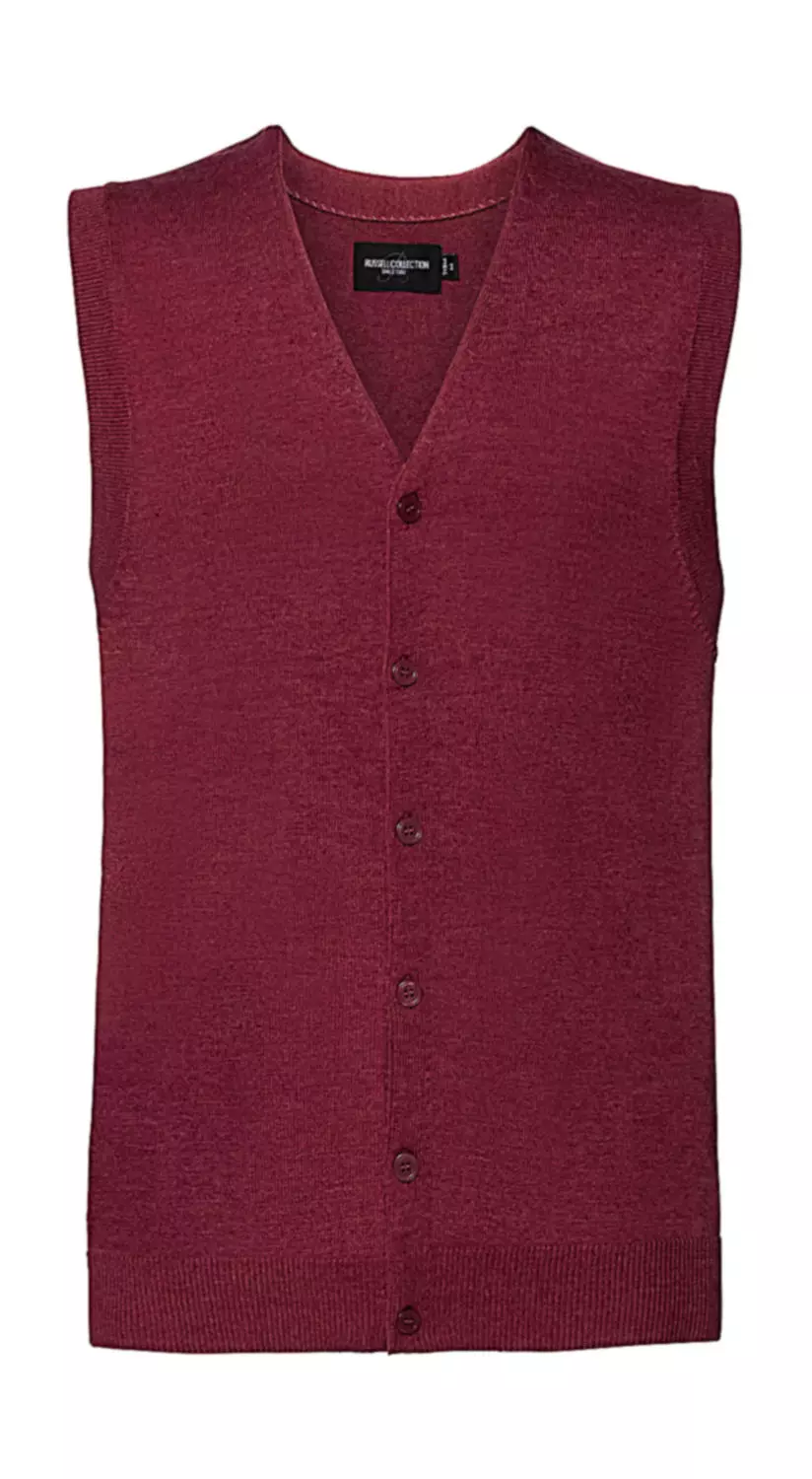 Men's V-Neck Sleeveless Knitted Cardigan