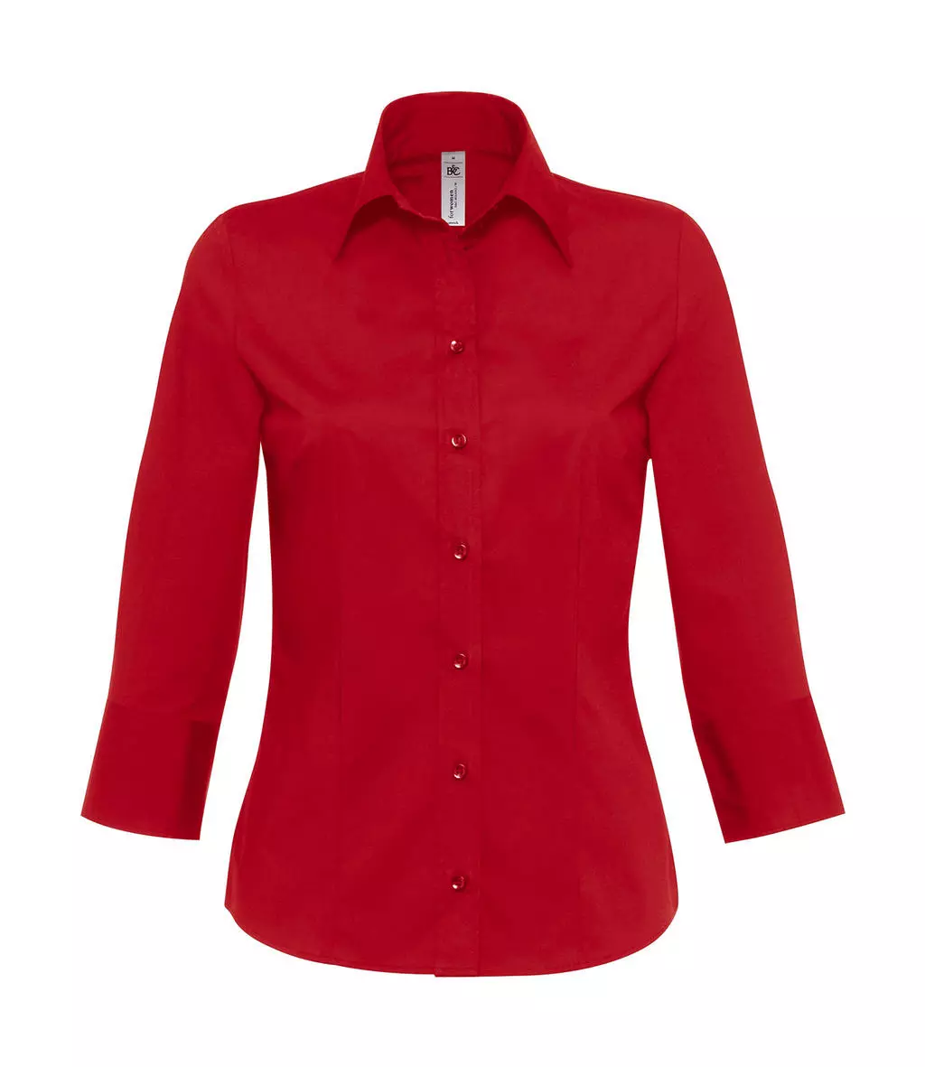 Milano/women Popelin Shirt 3/4 sleeves