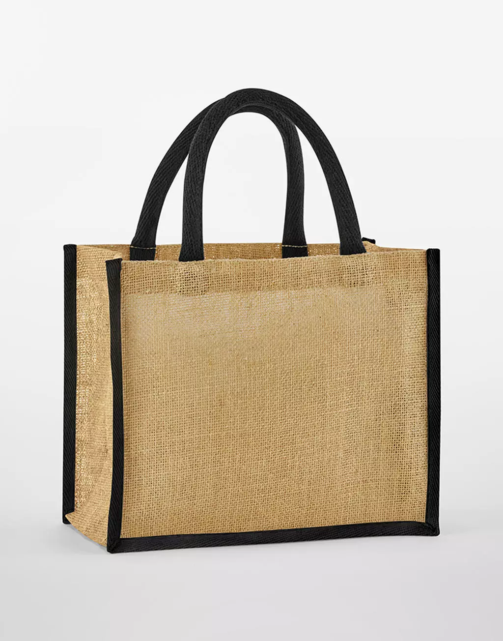 Natural Starched Jute Midi Tote