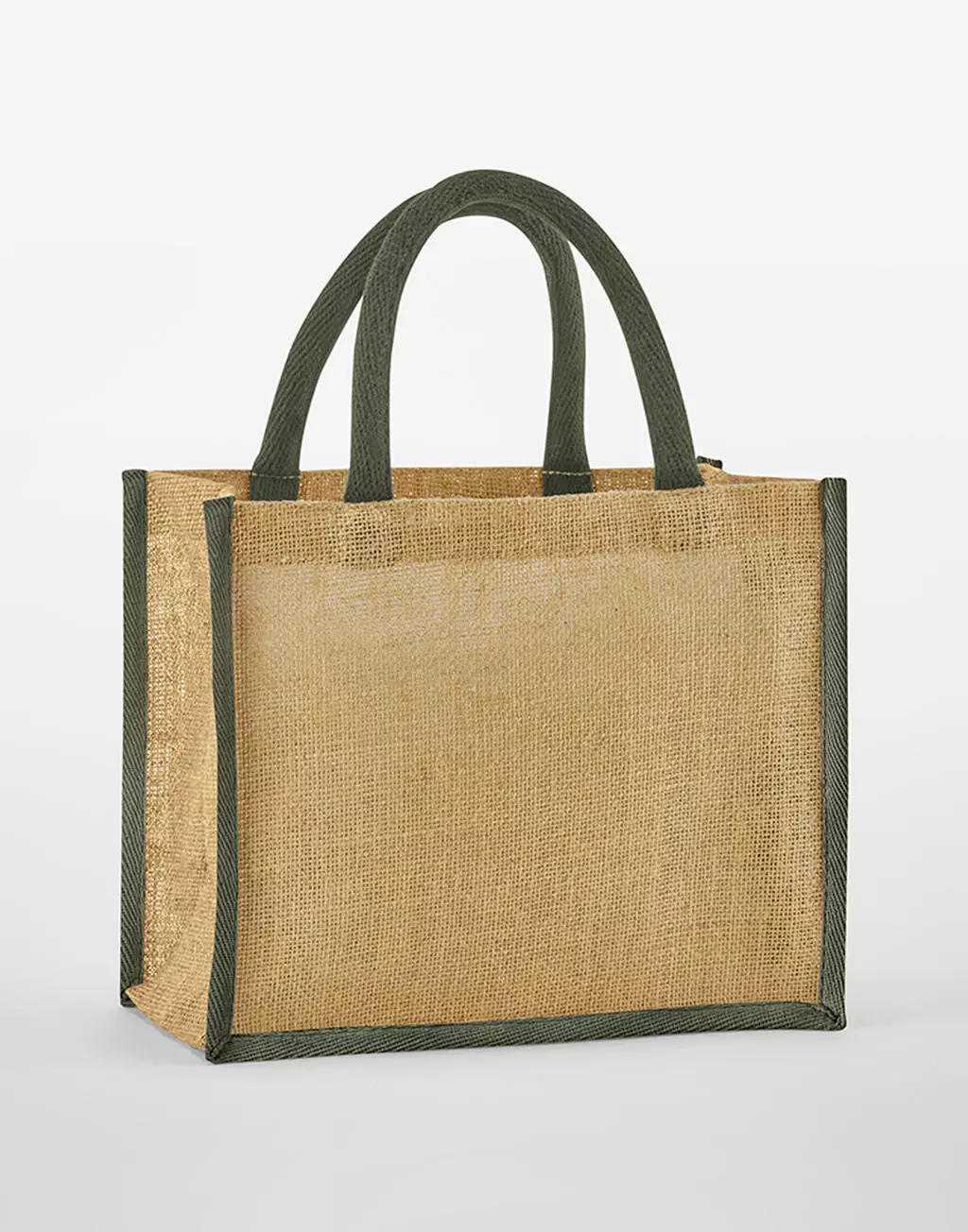 Natural Starched Jute Midi Tote