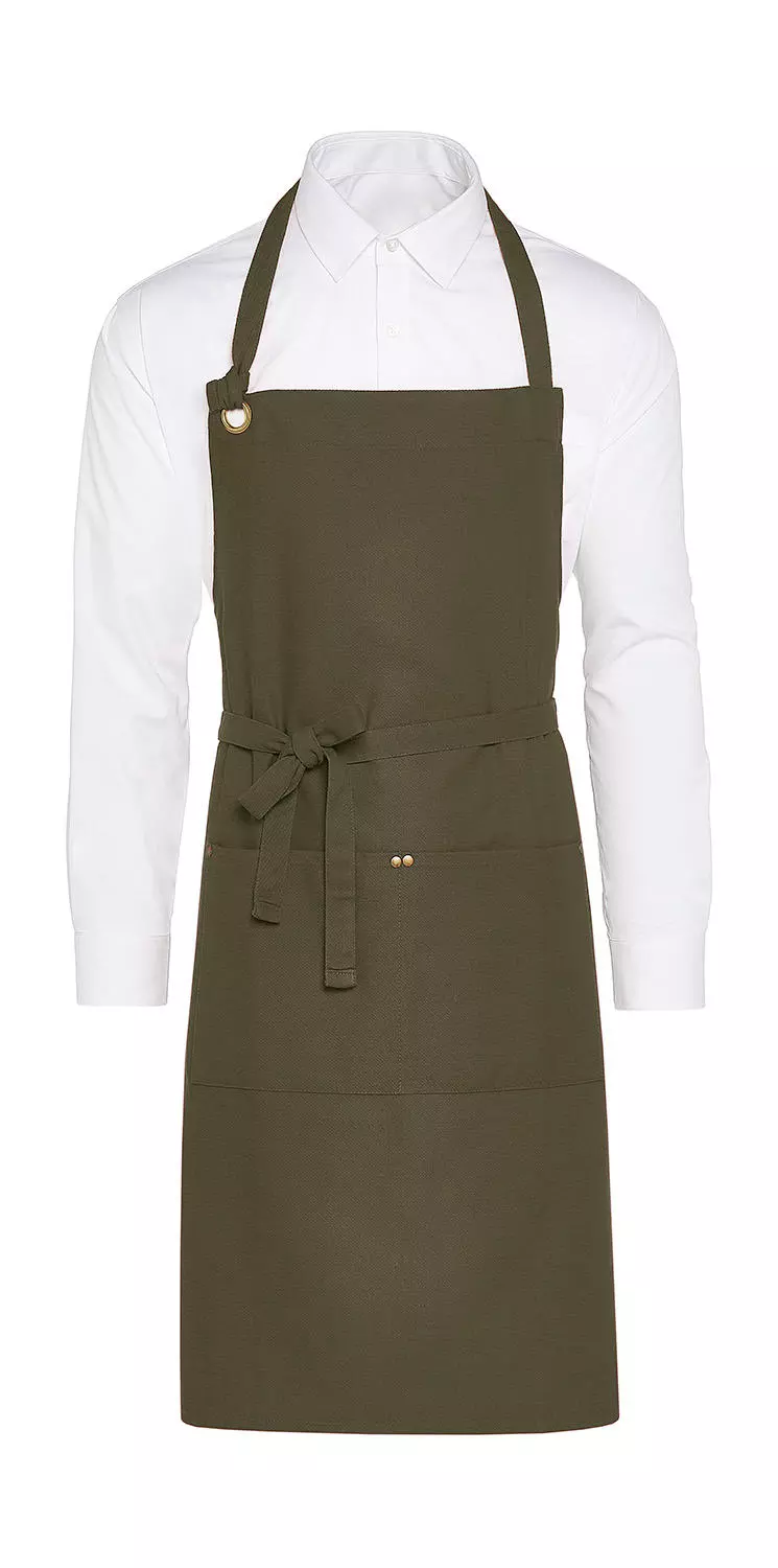 PROVENCE - Eyelet Bib Apron with Pocket