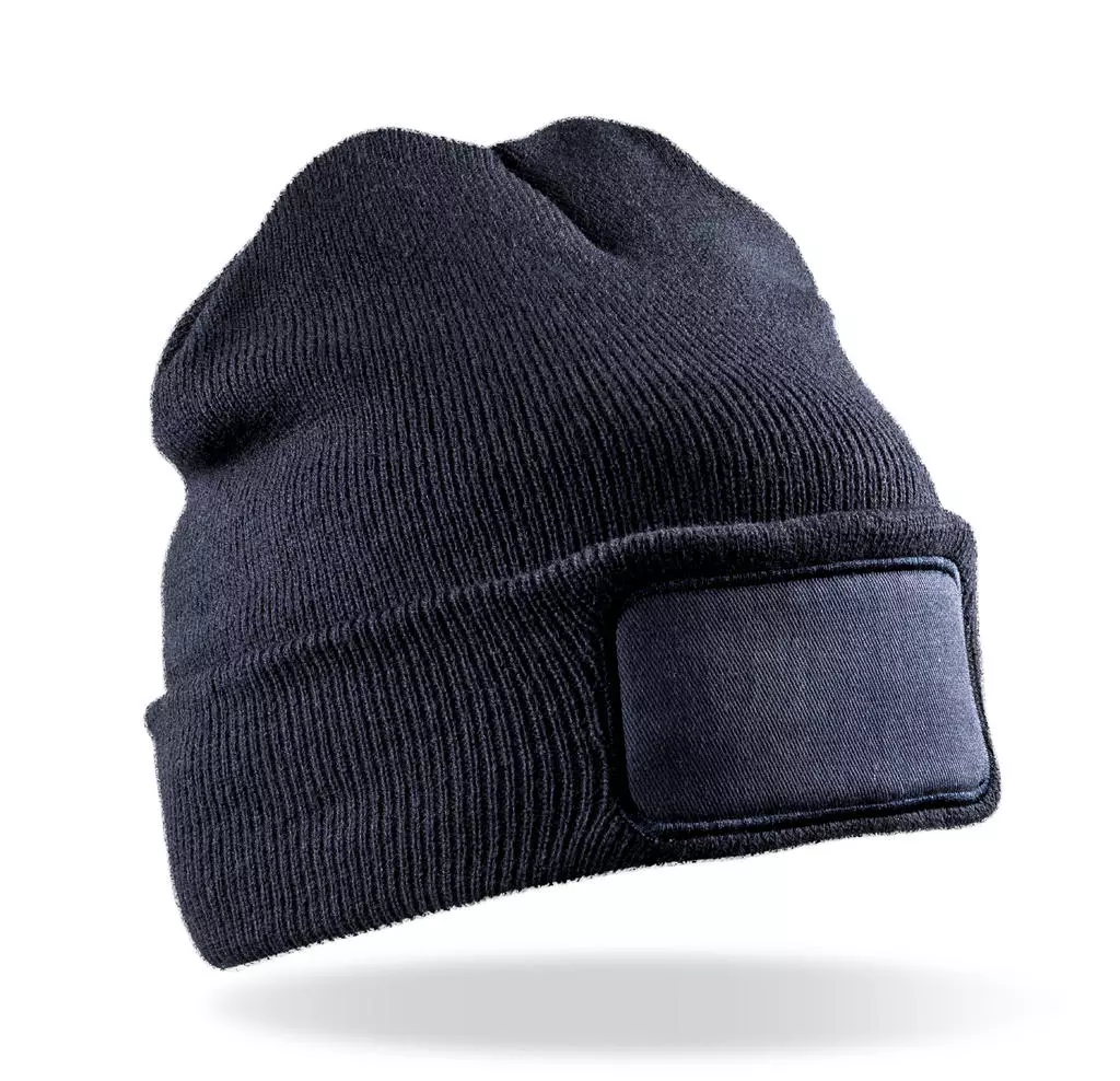 Recycled Double Knit Printers Beanie