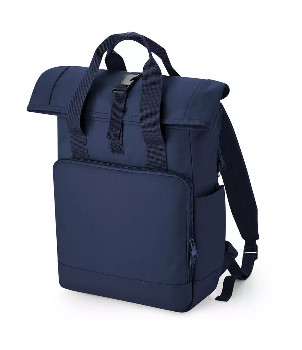 Recycled Twin Handle Roll-Top Laptop Backpack