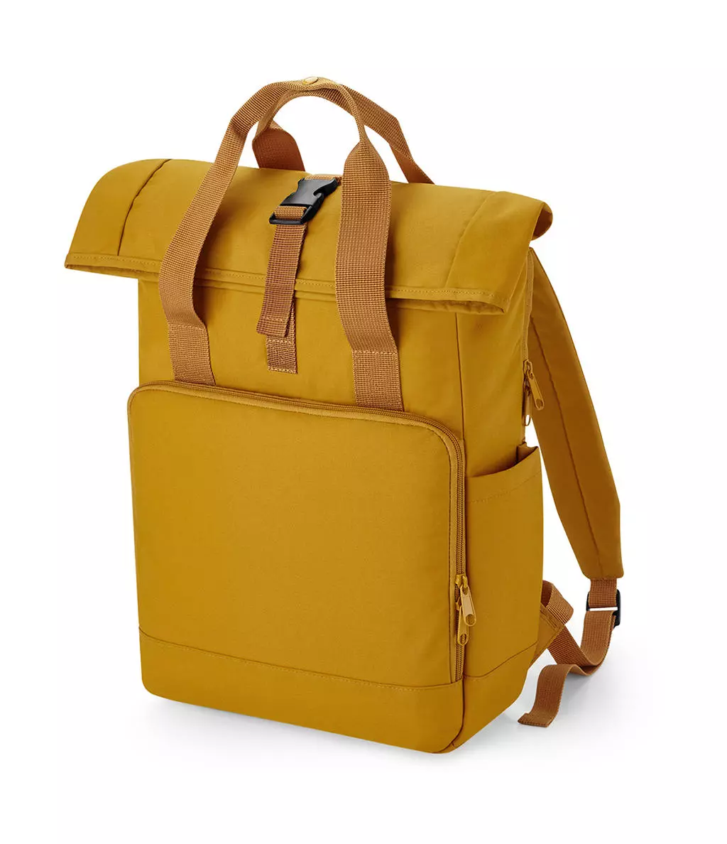 Recycled Twin Handle Roll-Top Laptop Backpack