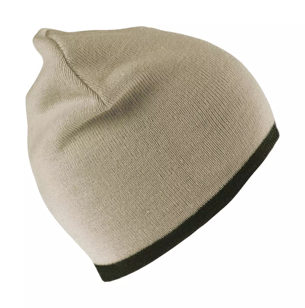 Soft Feel Cuffless Reversible Beanie