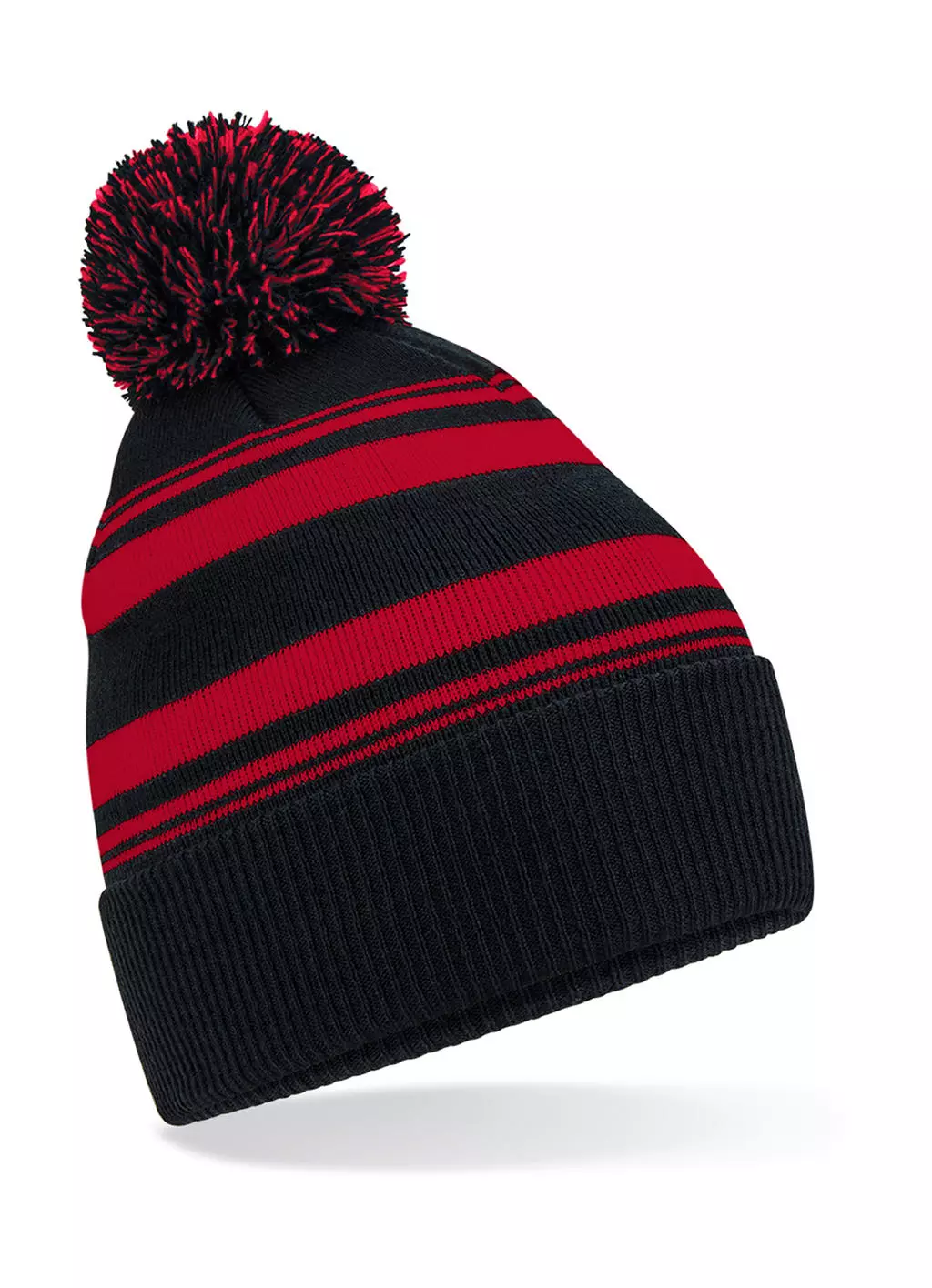 Striped Fan Beanie