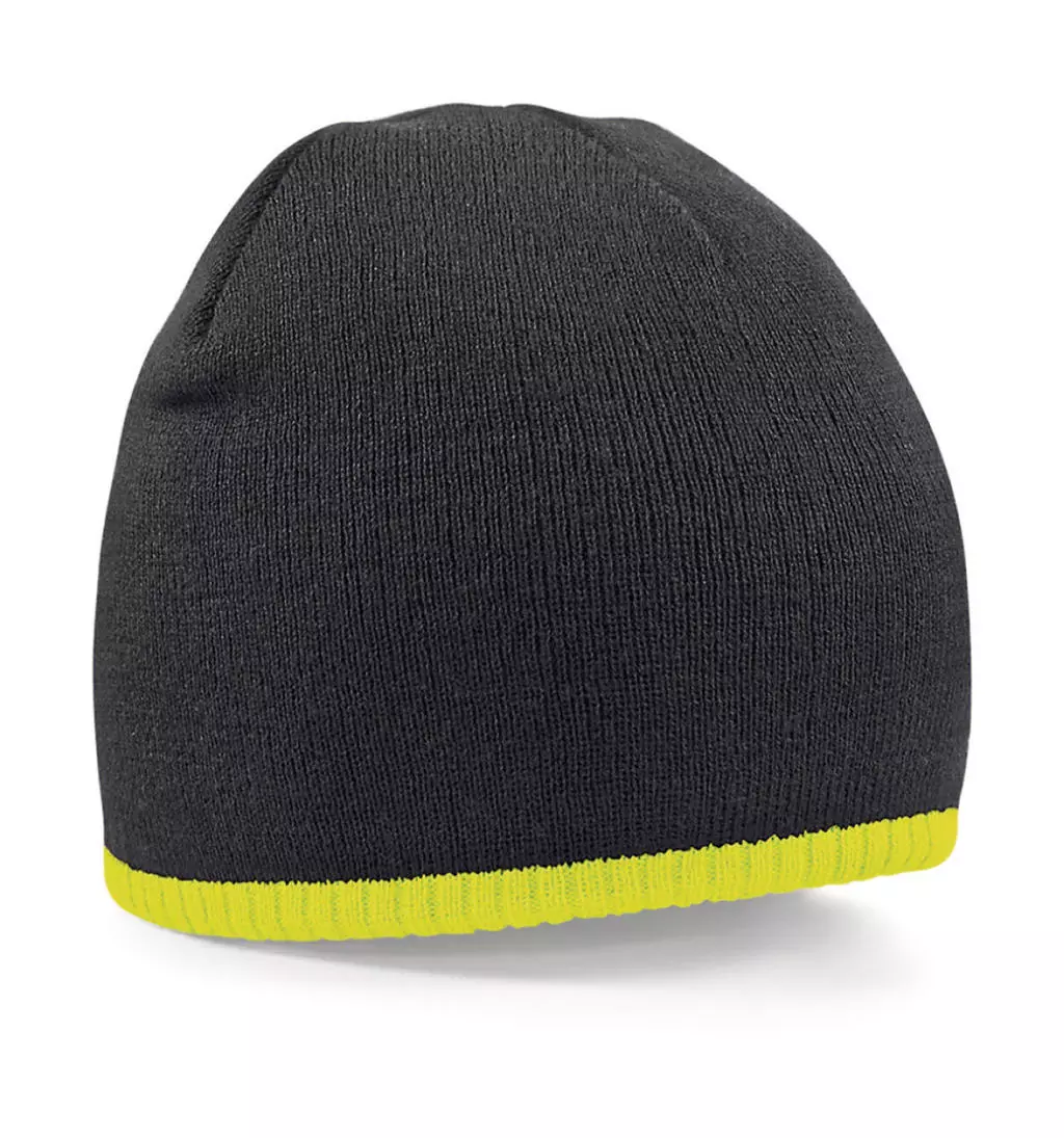 Two-Tone Beanie Knitted Hat