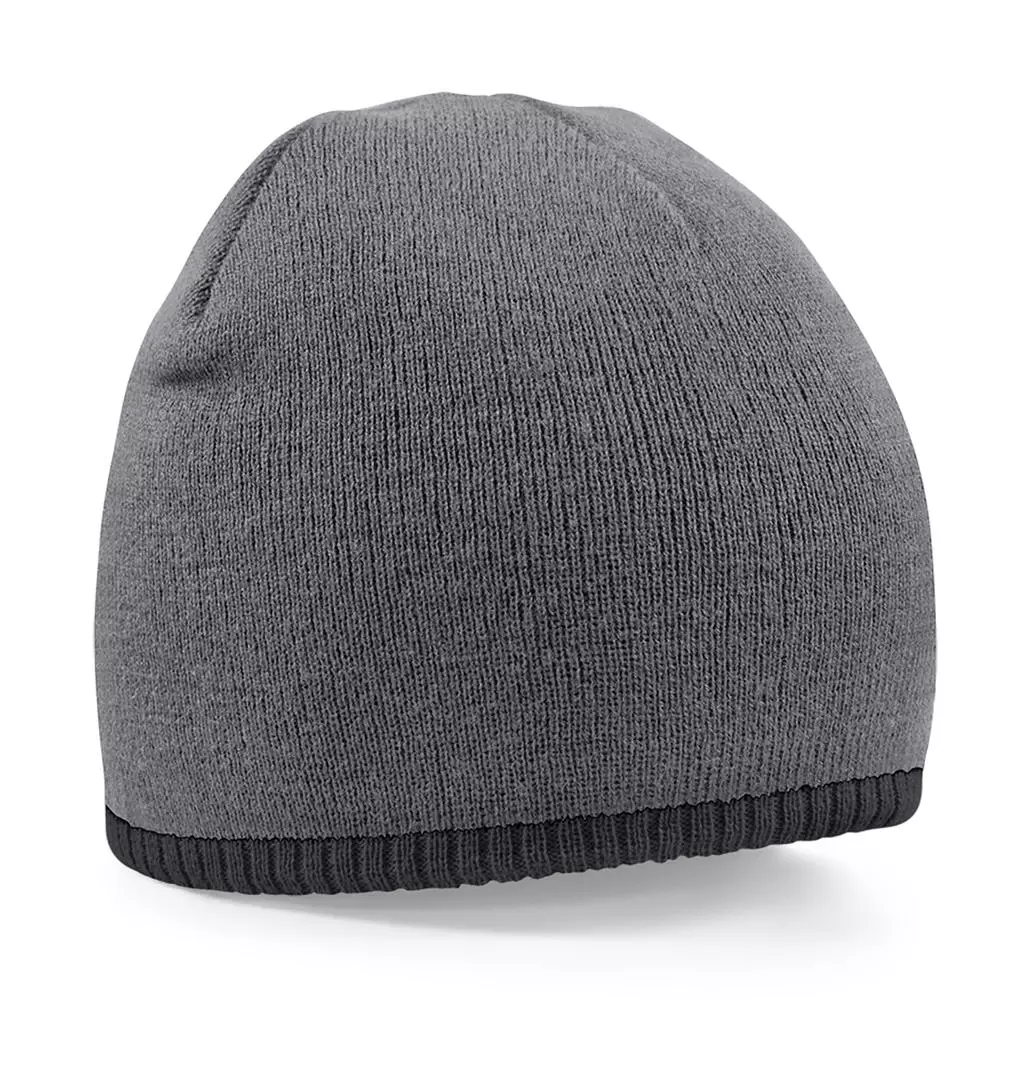 Two-Tone Beanie Knitted Hat