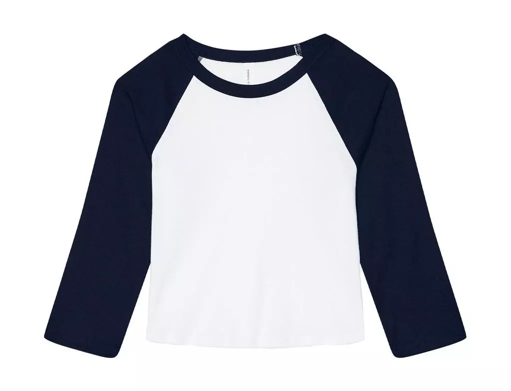 Women's Micro Rib 3/4 Raglan Baby Tee