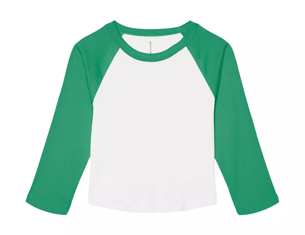 Women's Micro Rib 3/4 Raglan Baby Tee