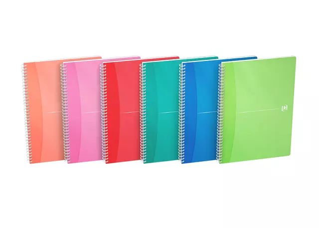 Een Bloc à spirale Oxford MyColours A4 ligné 90 feuilles assorti koop je bij QuickOffice BV