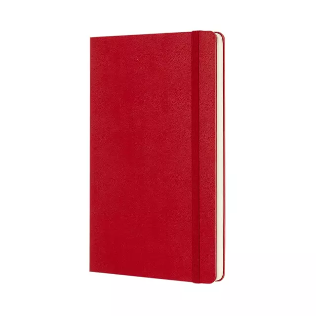 Een Notitieboek Moleskine large 130x210mm blanco hard cover rood koop je bij Den Otter Kantoorpartners B.V.