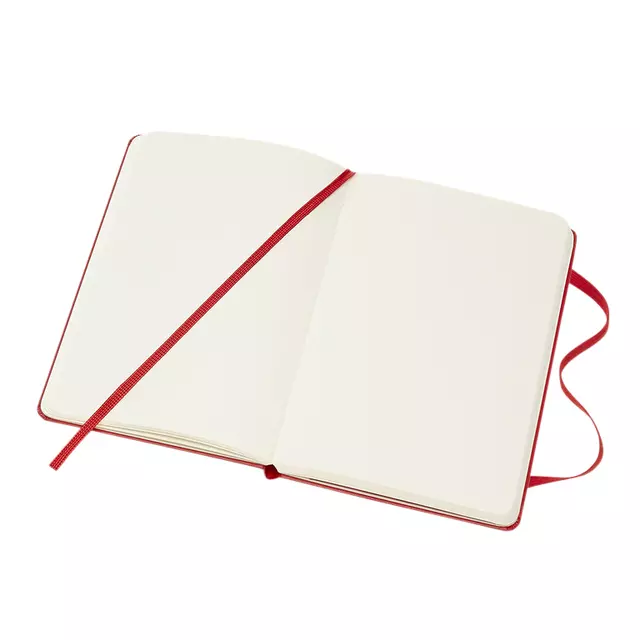 Een Notitieboek Moleskine pocket 90x140mm blanco hard cover rood koop je bij Company Supplies