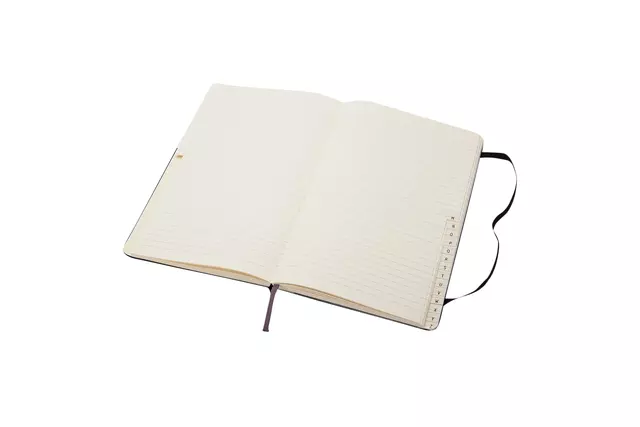 Een Adresboek Moleskine L 130x210mm hc lijn zwart koop je bij Egner kantoorspecialisten