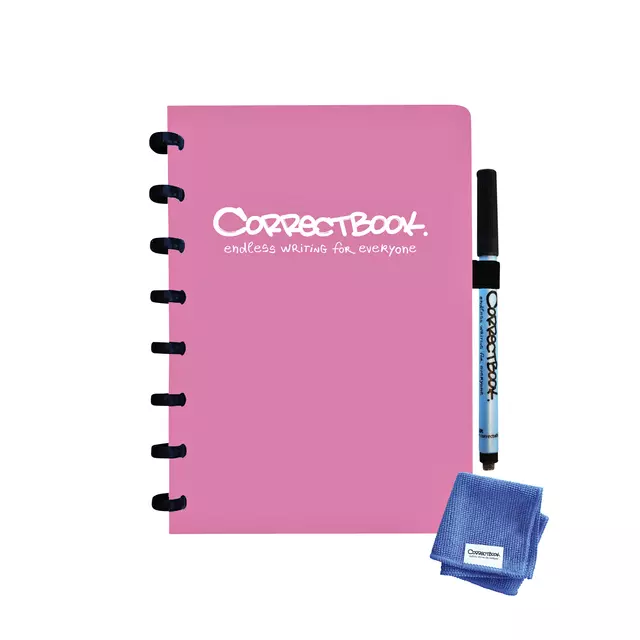 Een Notitieboek Correctbook A5 lijn 40blz blossom pink koop je bij All Office Kuipers BV