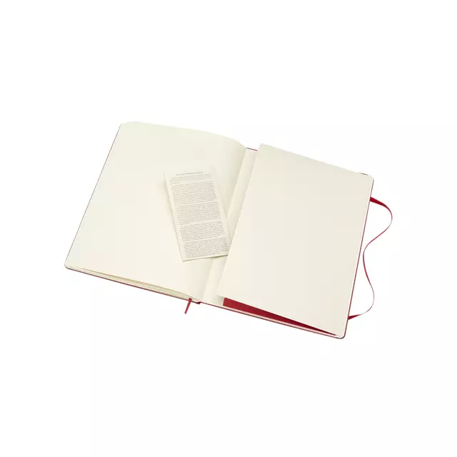 Een Notitieboek Moleskine XL 190x250mm ln hc scarl rd koop je bij All Office Kuipers BV