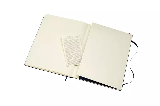 Een Notitieboek Moleskine XL 190x250mm lijn hard cover sapphire blue koop je bij De Joma BV