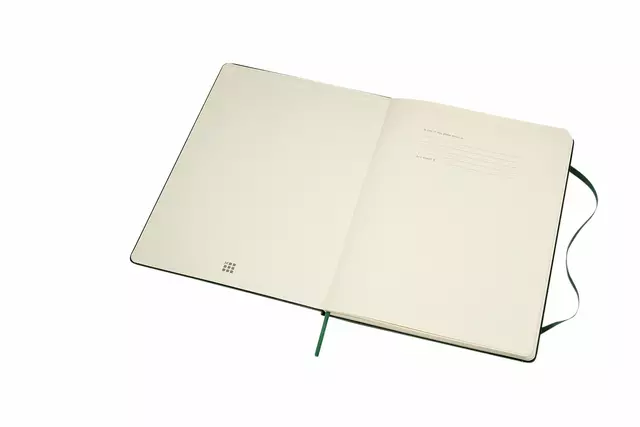 Notitieboek Moleskine XL 190x250mm lijn hard cover myrtle green