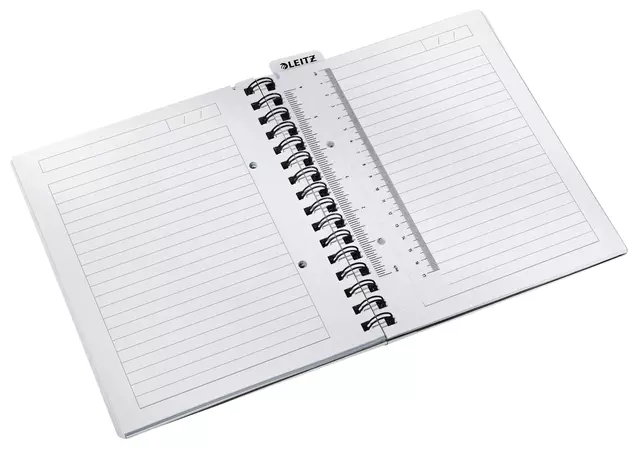 Een Notitieboek Leitz WOW A5 lijn spiraal PP wit koop je bij Clippz! Office Supplies