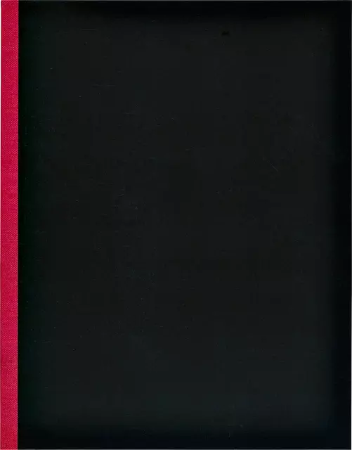 Kasboek 165x210mm 160blz 1 kolom rode rug assorti