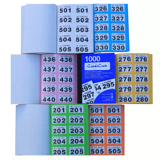 Een NUMMERBLOK COMBICRAFT 1-1000 ASS koop je bij All Office Kuipers BV