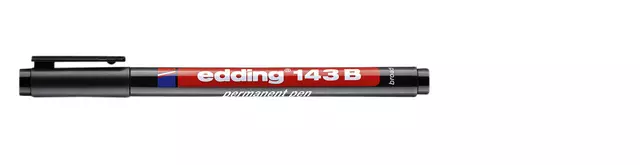 Een Viltstift edding 143 schuin 1-3mm zwart koop je bij All Office Kuipers BV