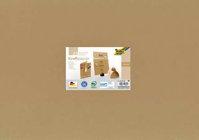 Een Carton kraft Folia 50x70cm 120g 25 feuilles koop je bij QuickOffice BV