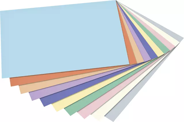 Een Fotokarton Folia 2-zijdig A4 pastel 50 vel 10 kleuren koop je bij De Joma BV