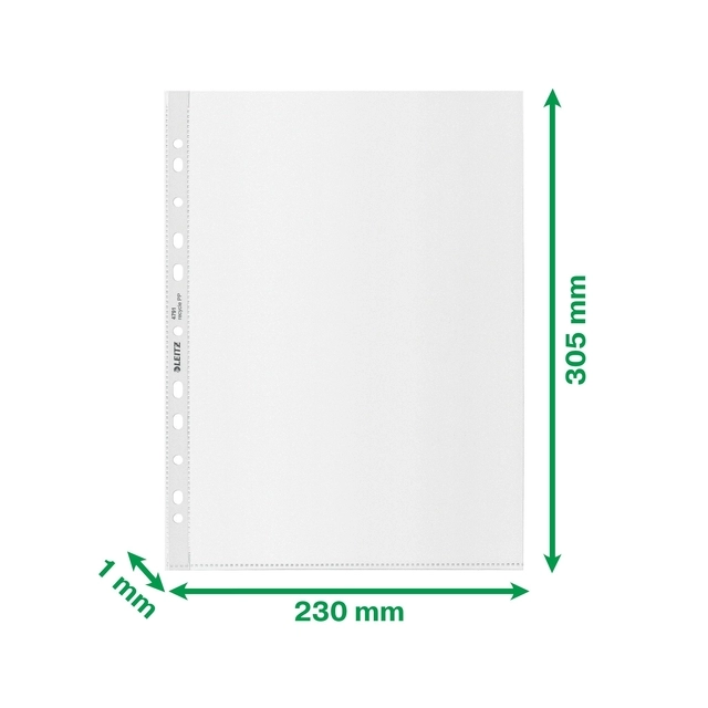 Een Showtas Leitz Recycle A4 11-gaats PP 0.10mm transparant 25 stuks koop je bij QuickOffice BV