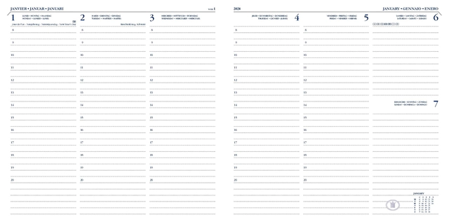 Een Agenda 2025 Ryam Carré Mundior 7dagen/2pagina's zwart koop je bij Company Supplies