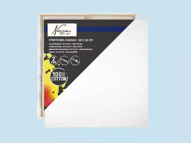 Een Canvas Art Sensations 20x20cm 100% katoen koop je bij QuickOffice BV